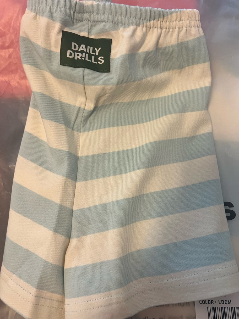 DAILY DRILLS MICRO SHORTS LAKE DAY AND CREAM M/L